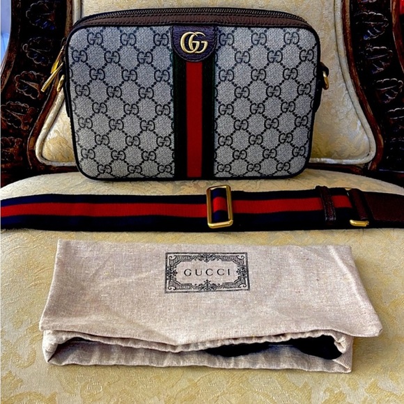 Gucci Brown and Red Men's Bag - Picture 4 of 6